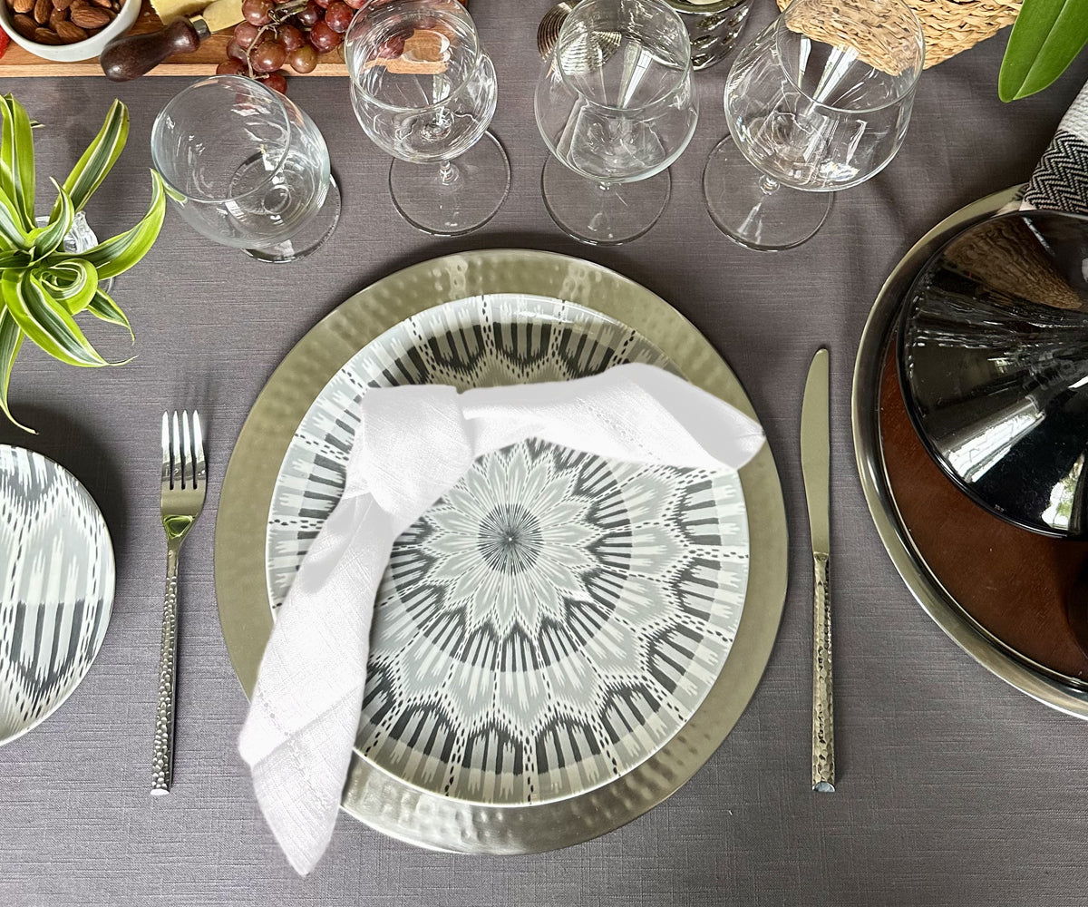 Cotton Dinner Napkins - Hemstitched Cloth Napkins