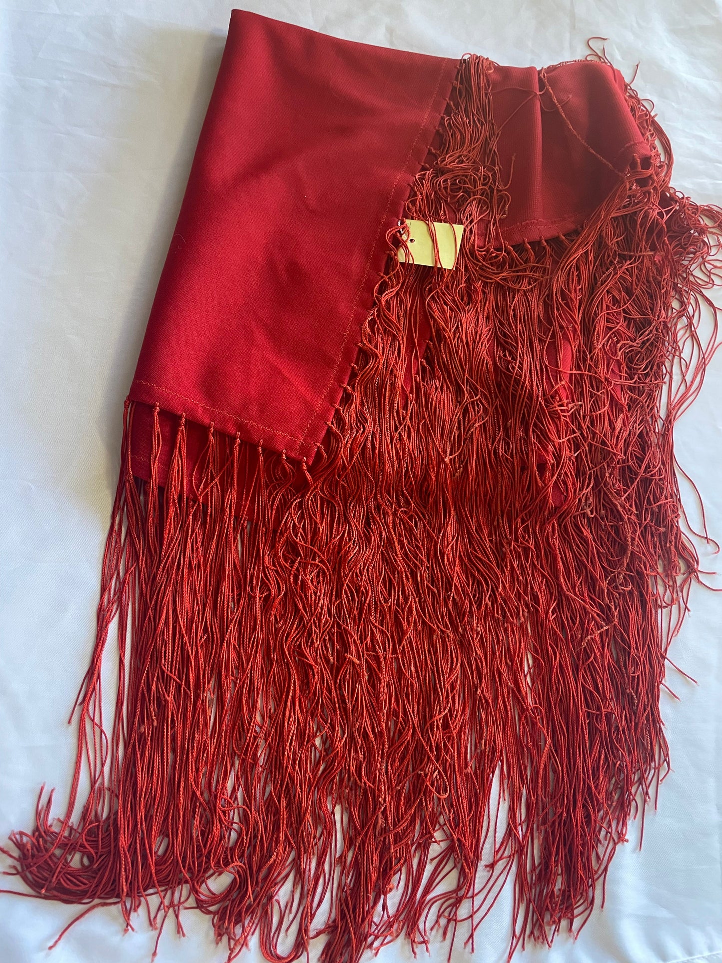 Handcrafted Old Pawn Red Vintage Blanket