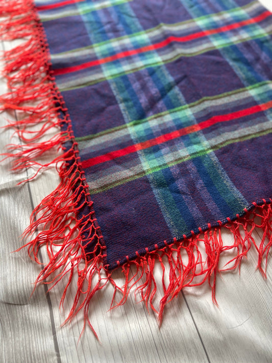 Handcrafted Old Pawn Blue Vintage Blanket