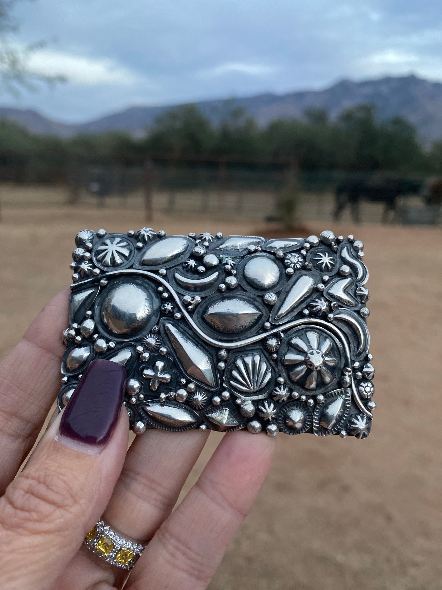 Ronnie Willie Sterling Silver Belt Buckle