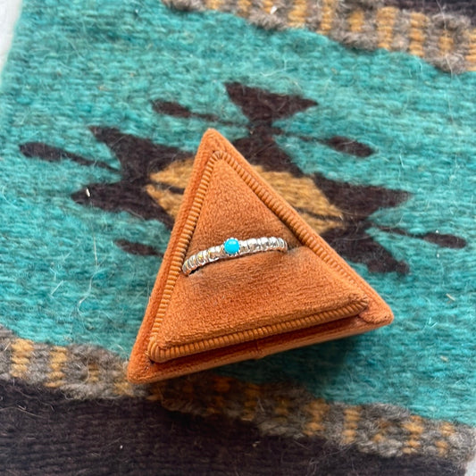 “The Dainty” Handcrafted Sterling Silver & Turquoise Ring