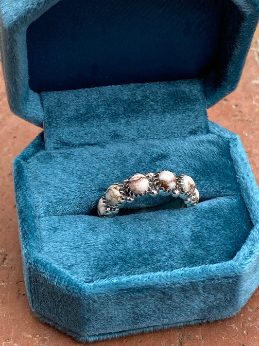 Wild Horse & Sterling Silver Eternity Band
