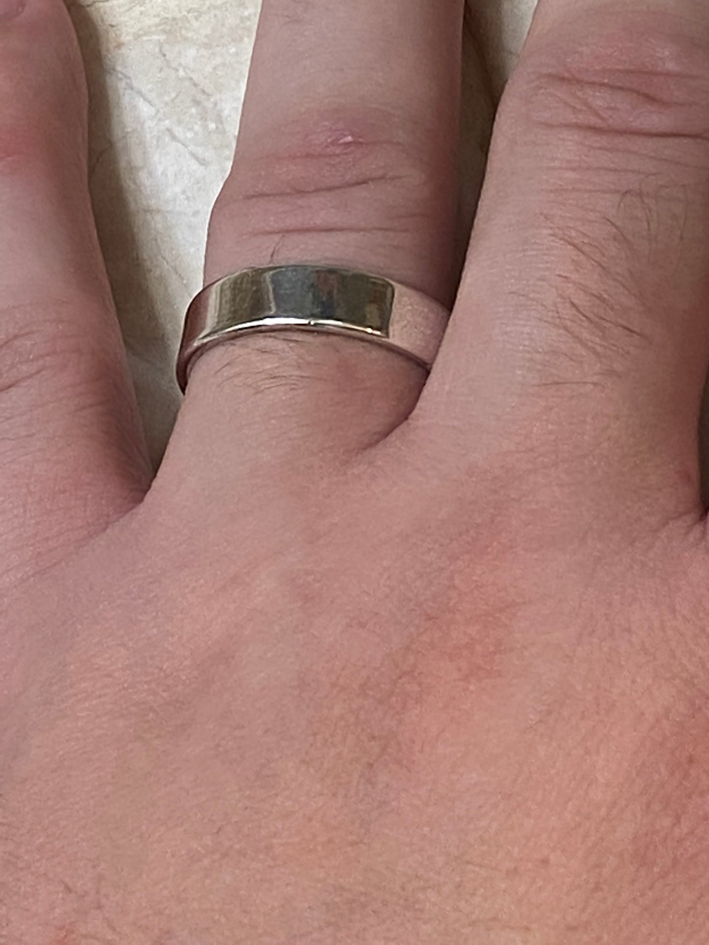 Handcrafted Sterling Silver Band Ring Size 11