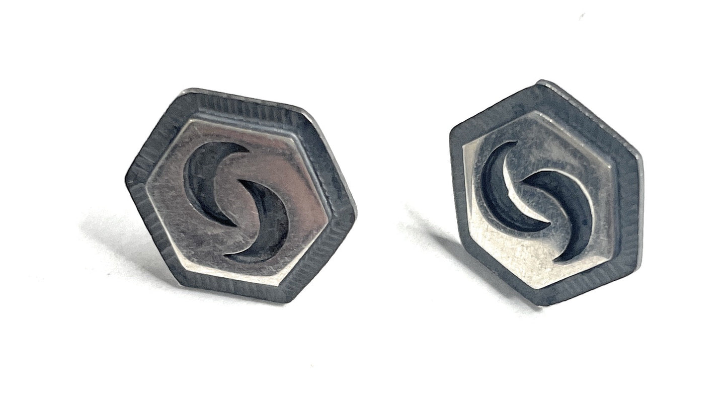 Handcrafted Sterling Silver Stud Earrings