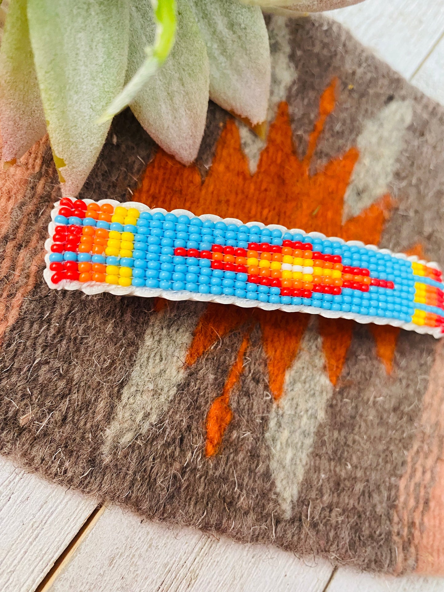 Handcrafted Handmade Beaded Barrette