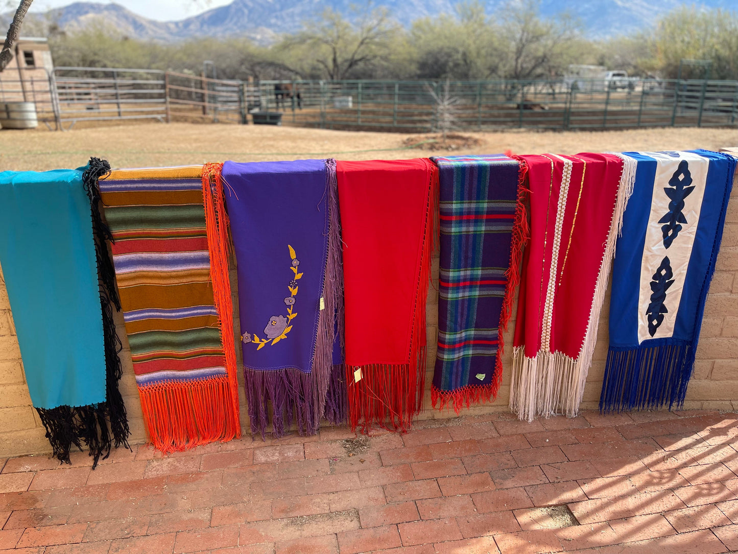 Handcrafted Old Pawn Blue Vintage Blanket
