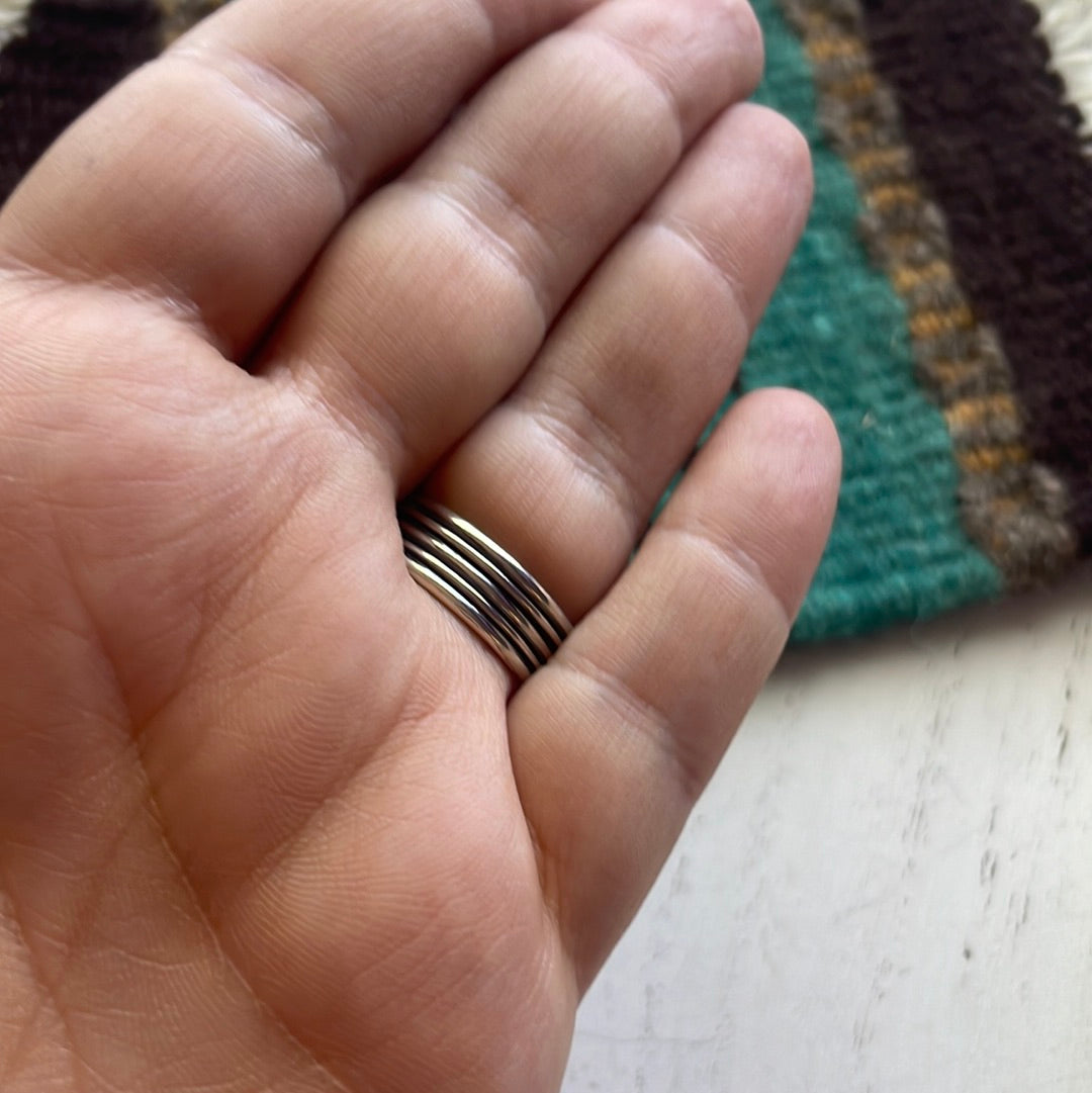 Handcrafted Sterling Silver & Rhodochrosite Single Stone Rings