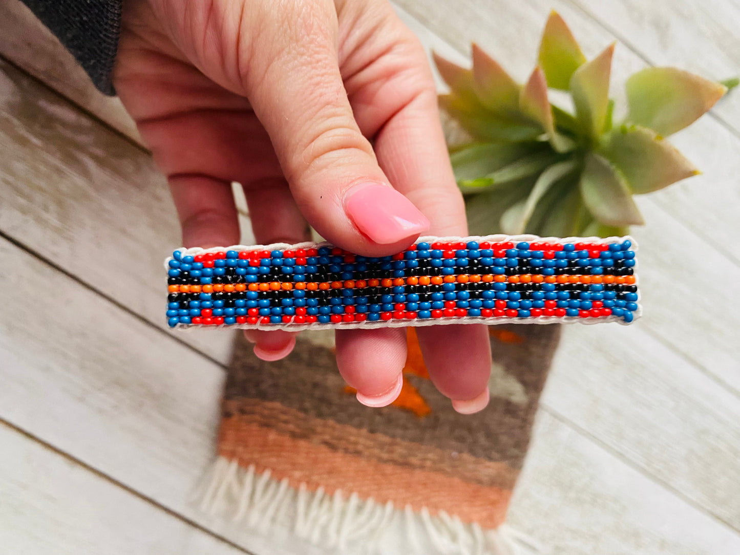 Handcrafted Handmade Beaded Barrette