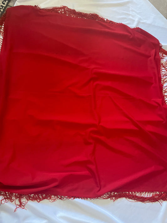 Handcrafted Old Pawn Red Vintage Blanket