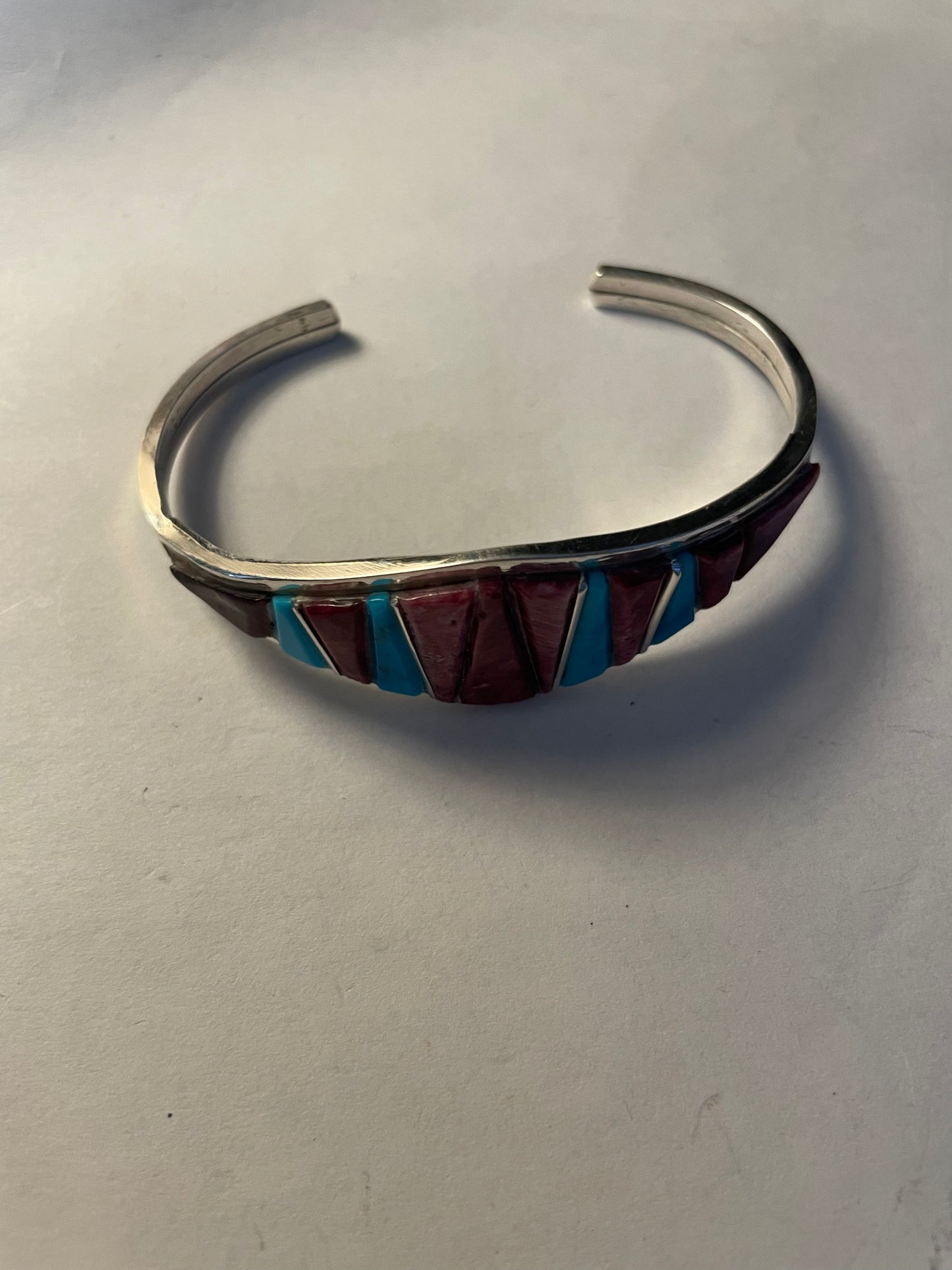 Handcrafted Sterling Silver, Spiny, & Turquoise Cuff Bracelet