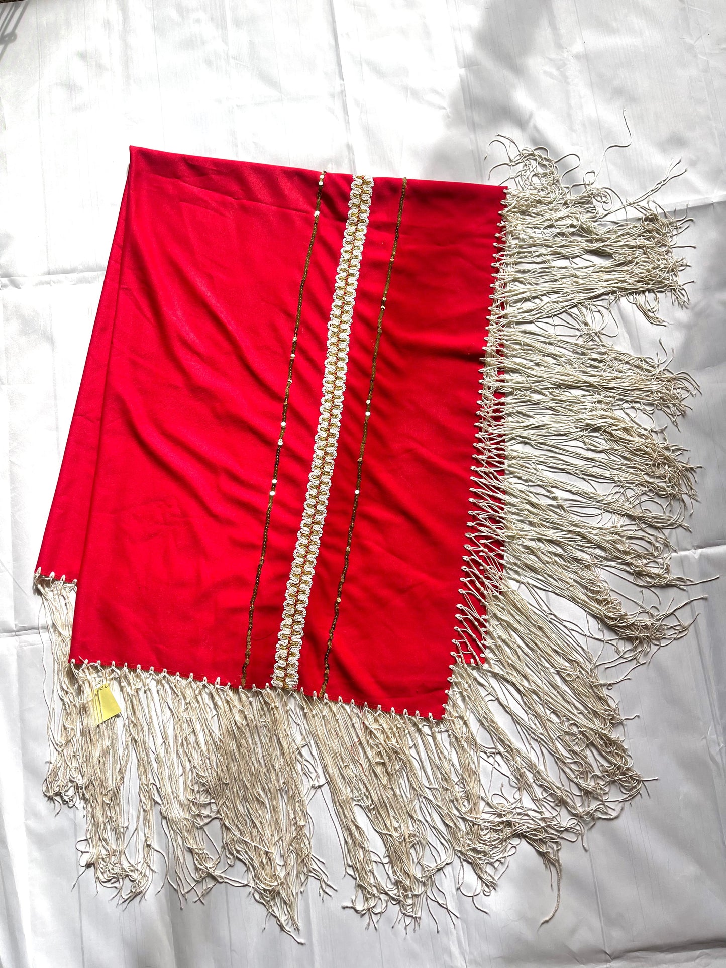 Handcrafted Old Pawn Red Vintage Blanket