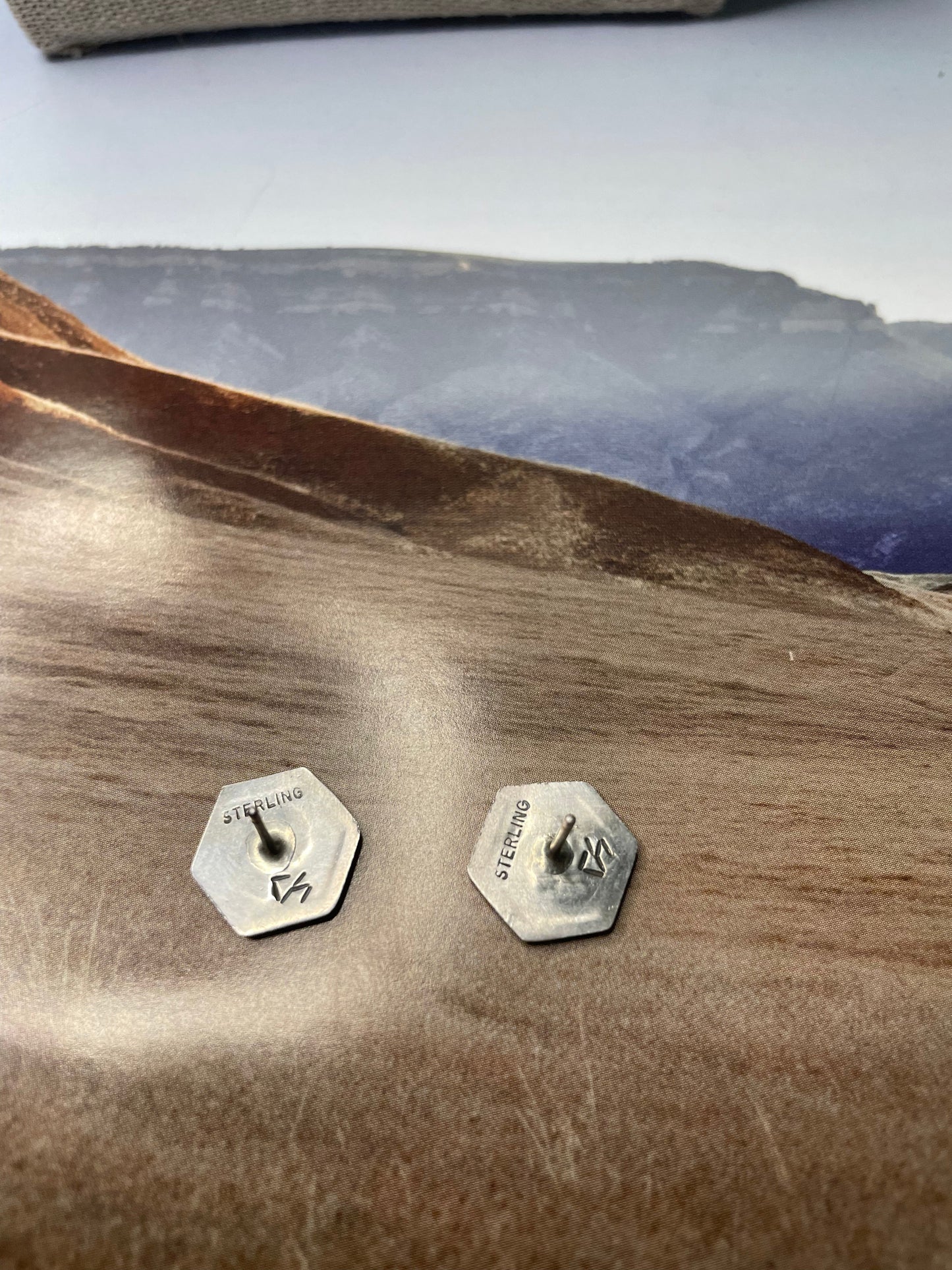 Handcrafted Sterling Silver Stud Earrings