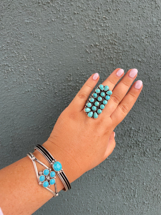 Sterling Silver & Turquoise Cuff Bracelet