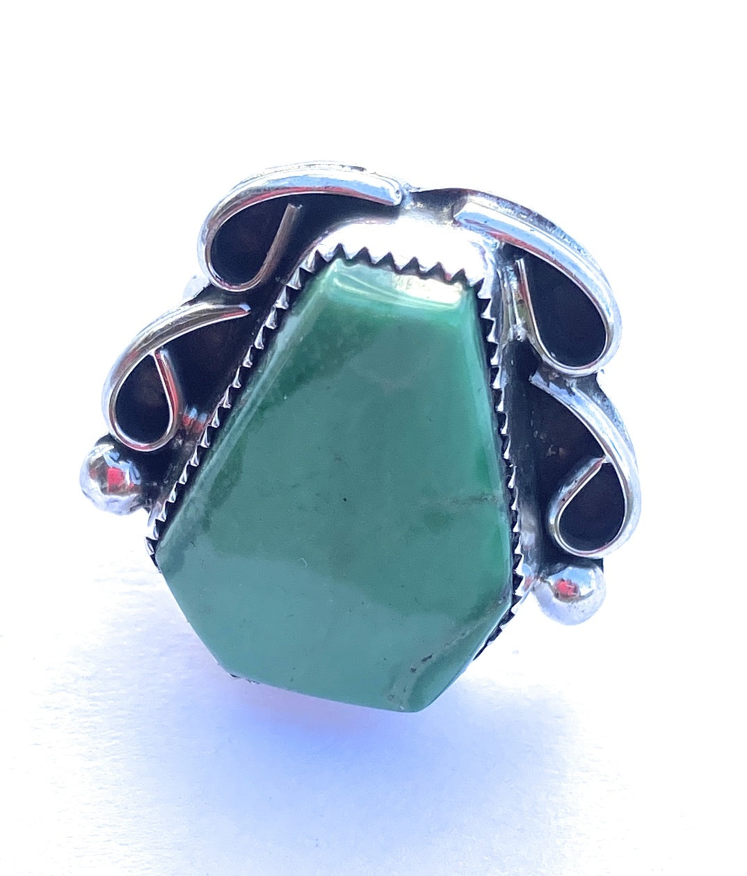 Navajo Turquoise & Sterling Silver Ring Size 5