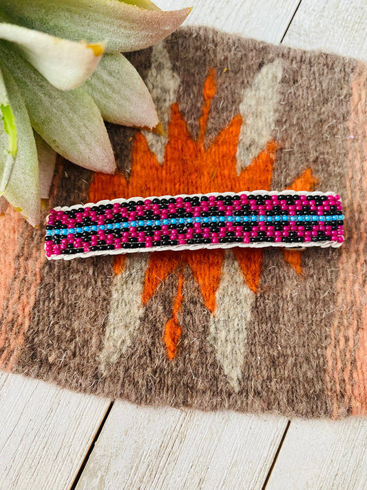 Handcrafted Handmade Beaded Barrette