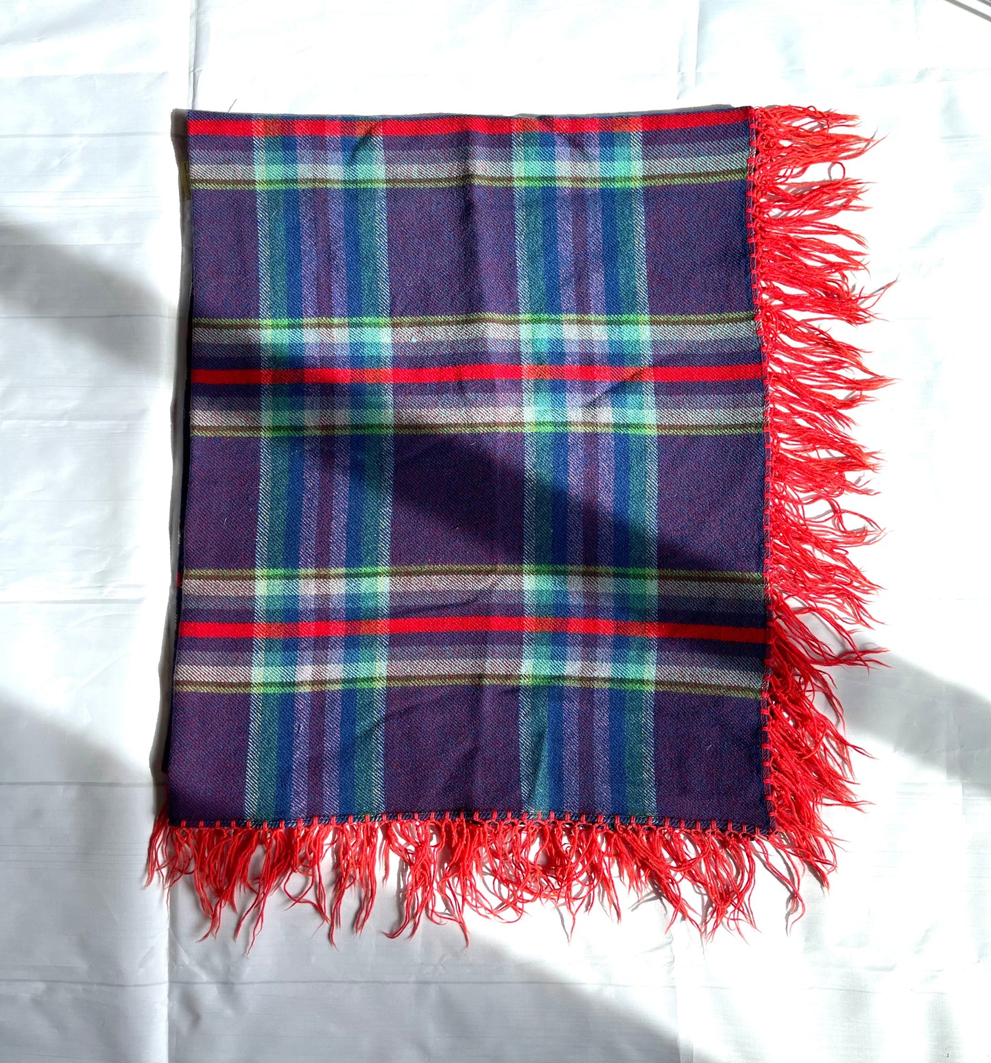 Handcrafted Old Pawn Blue Vintage Blanket