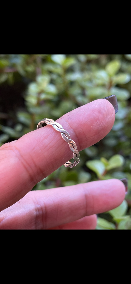 Handcrafted Sterling Silver Wave Stacker