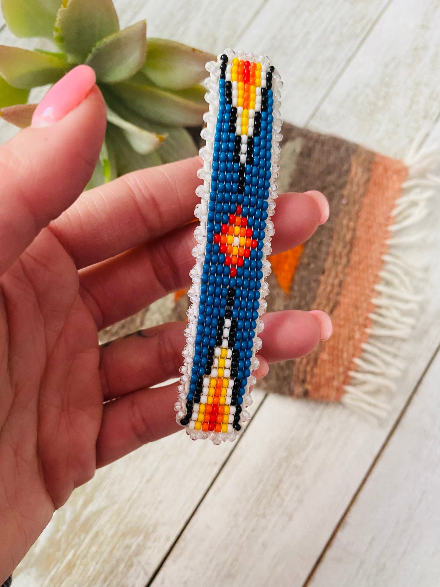 Handcrafted Handmade Beaded Barrette