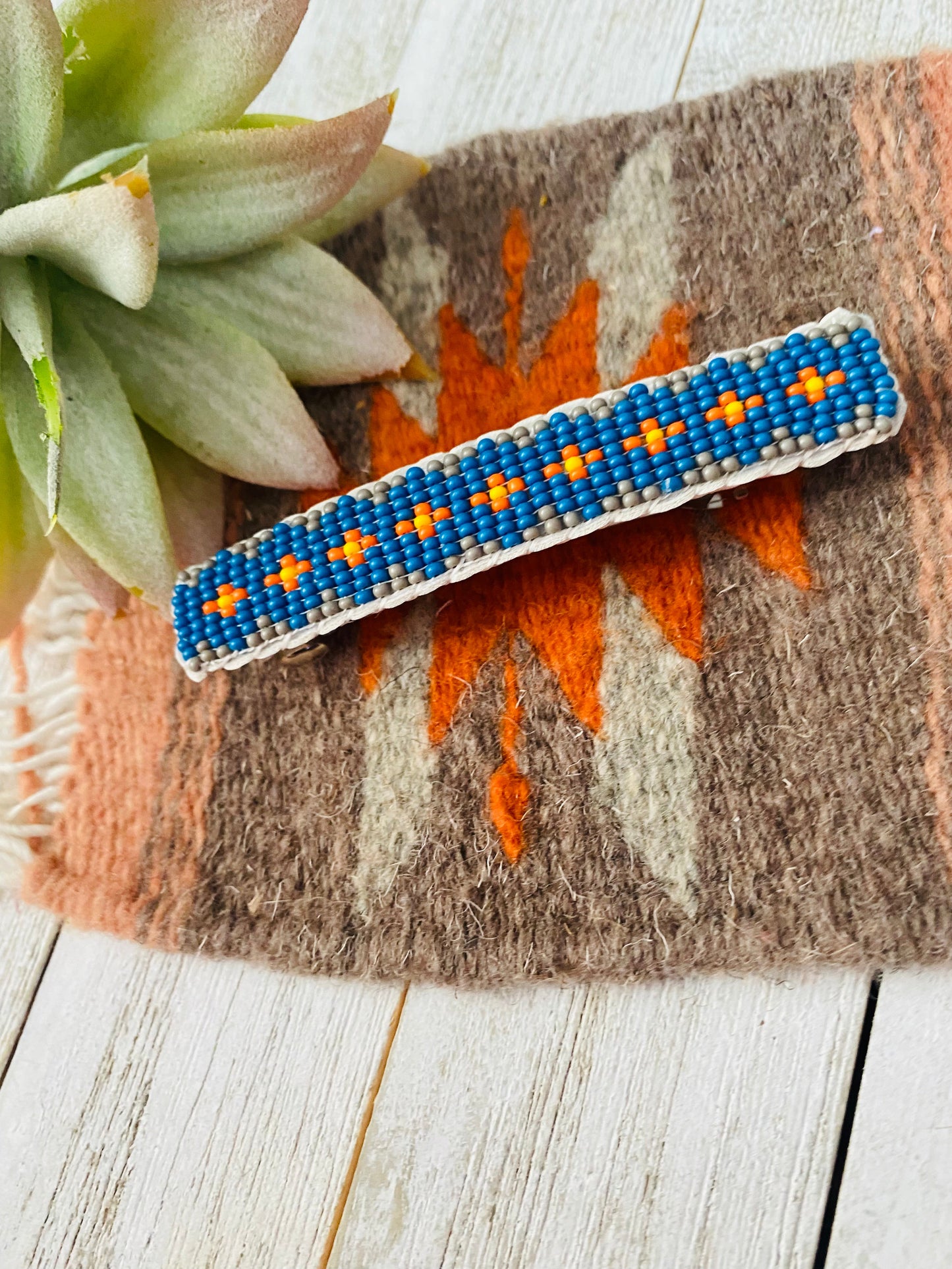 Handcrafted Handmade Beaded Barrette
