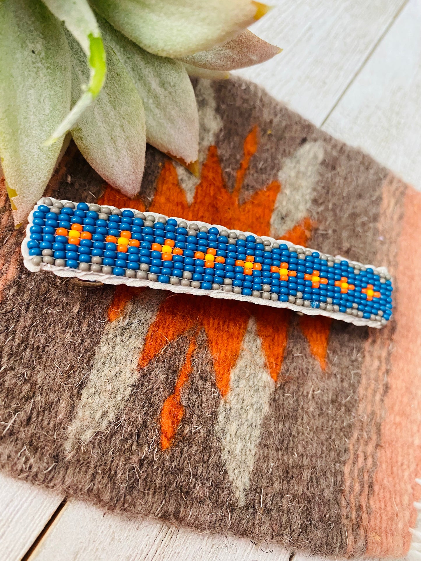 Handcrafted Handmade Beaded Barrette