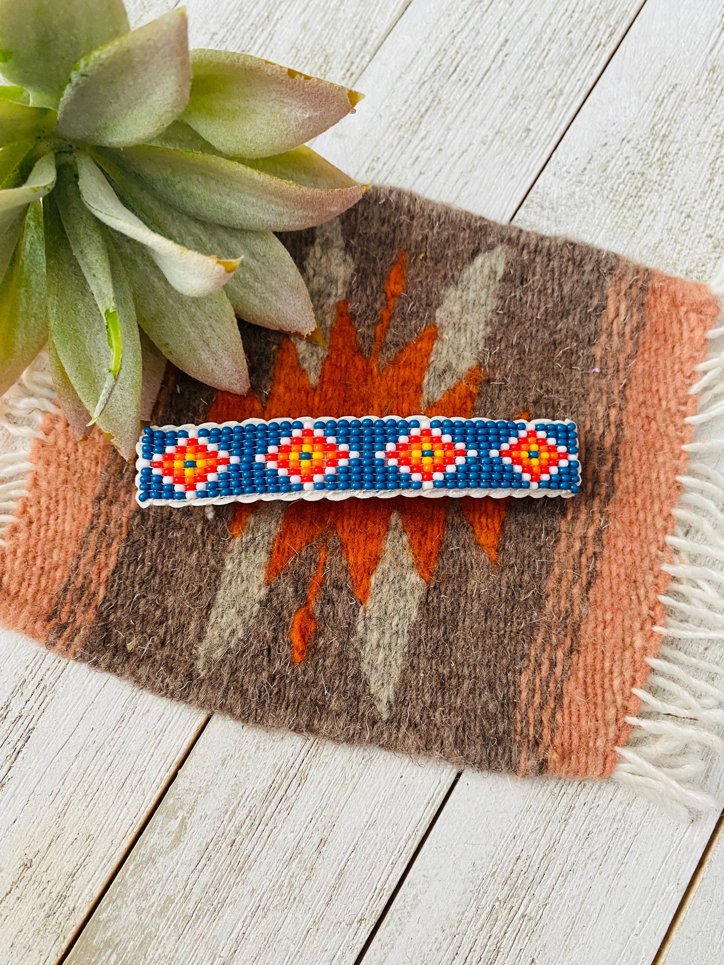 Handcrafted Handmade Beaded Barrette