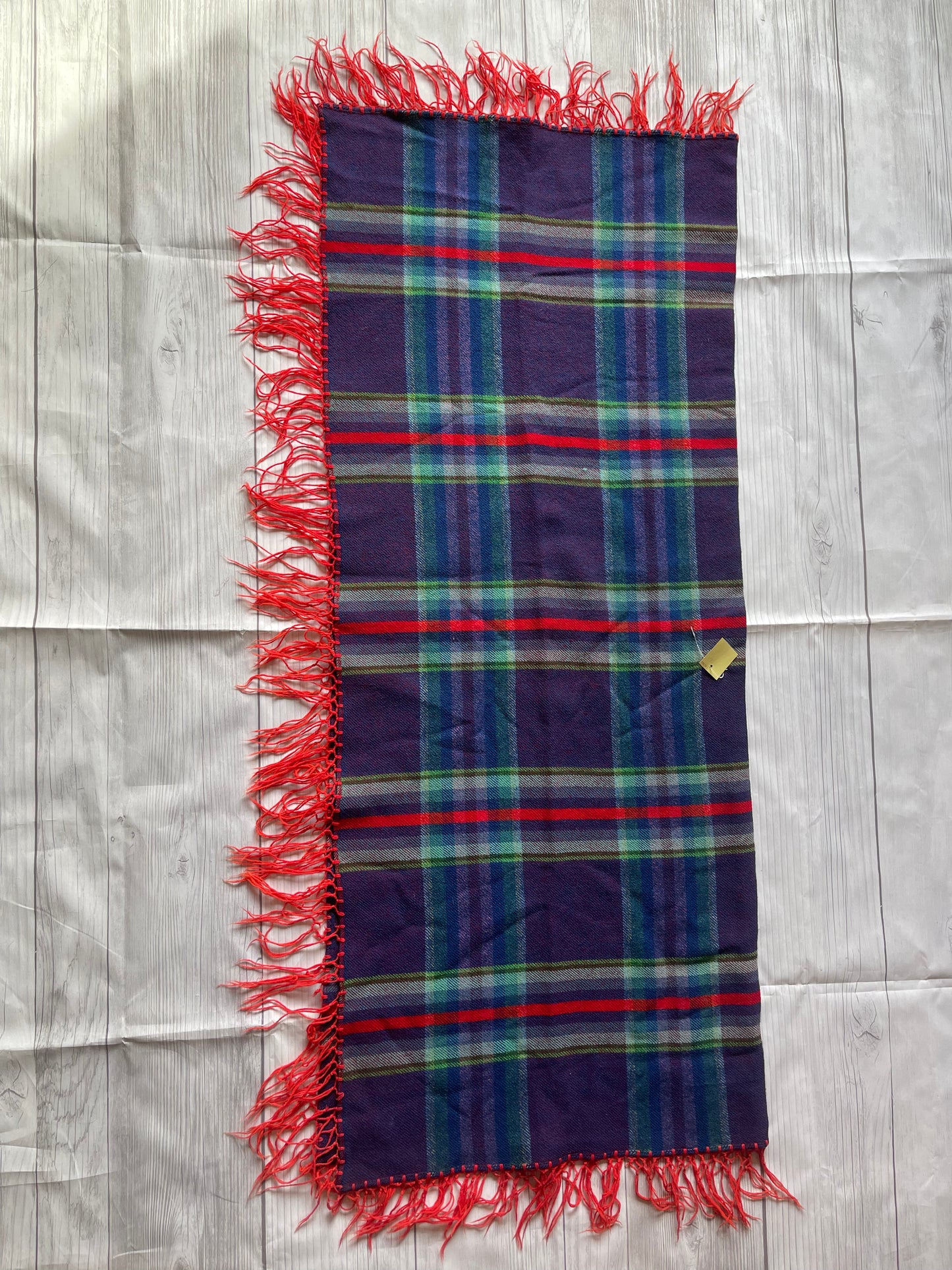 Handcrafted Old Pawn Blue Vintage Blanket