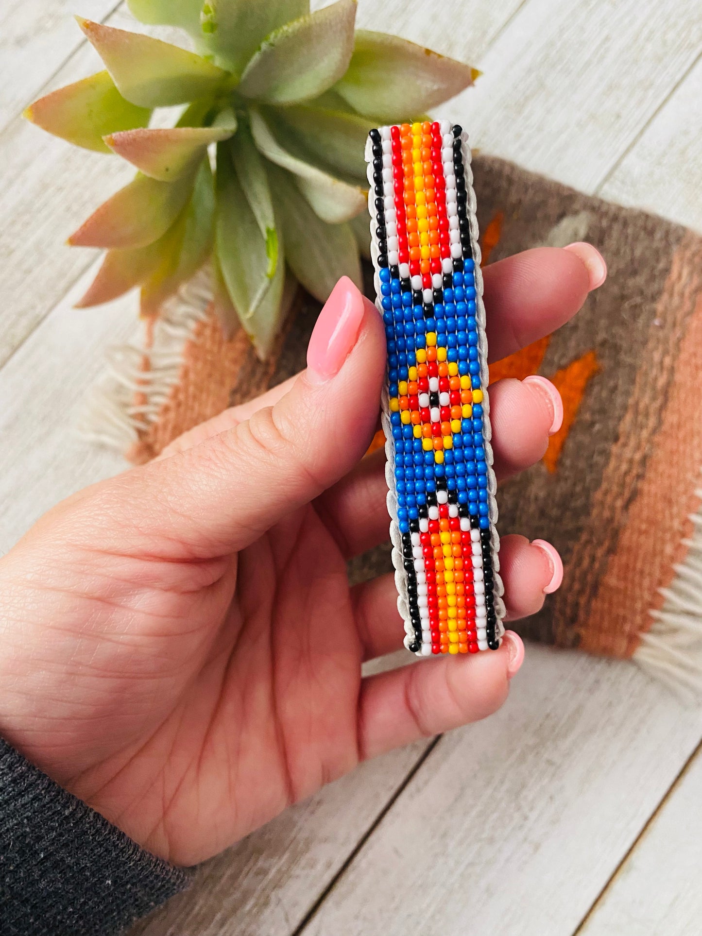 Handcrafted Handmade Beaded Barrette