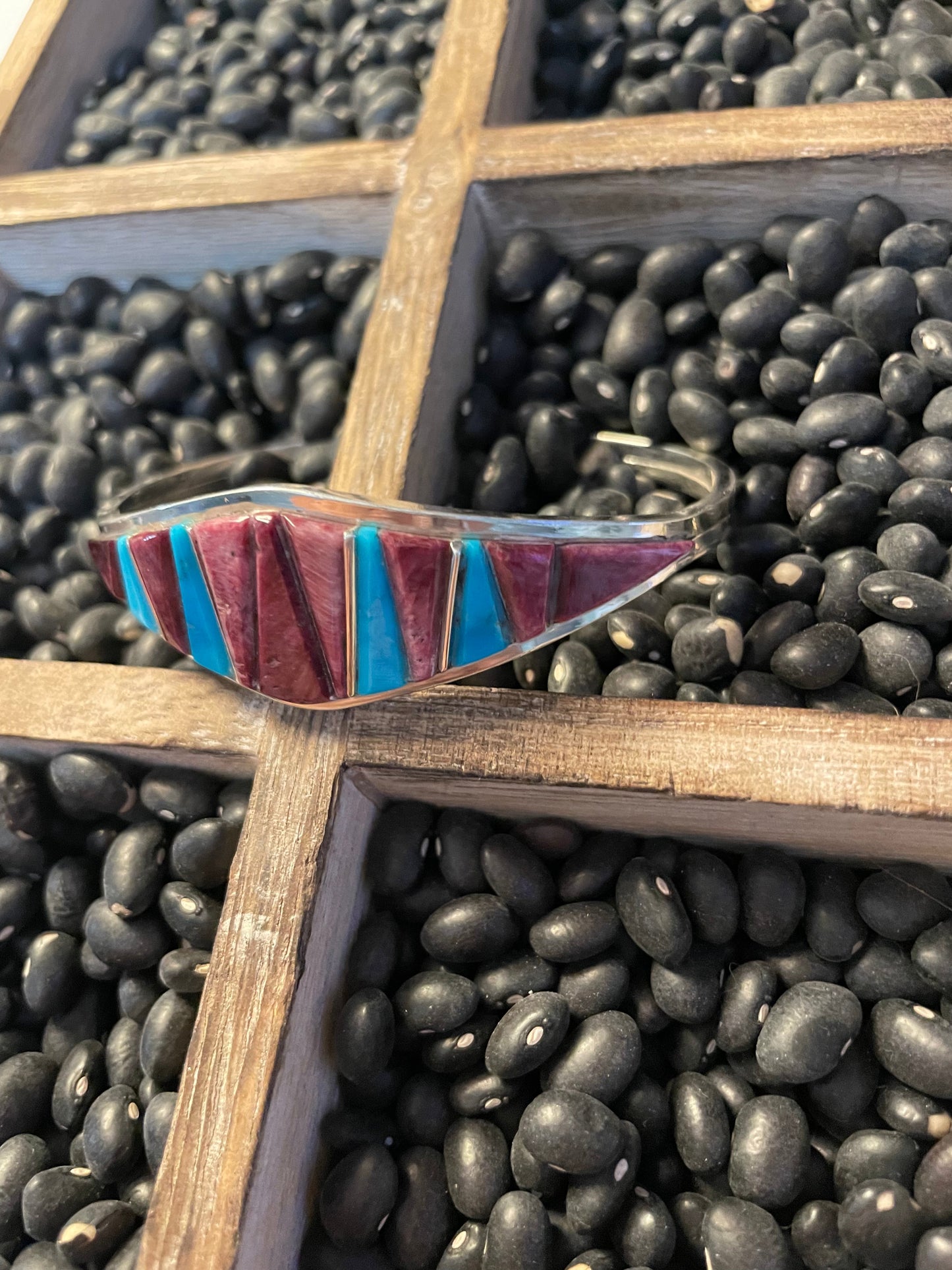 Handcrafted Sterling Silver, Spiny, & Turquoise Cuff Bracelet