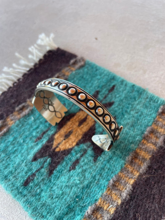 Handcrafted Sterling Silver Arrow Cuff Bracelet Signed