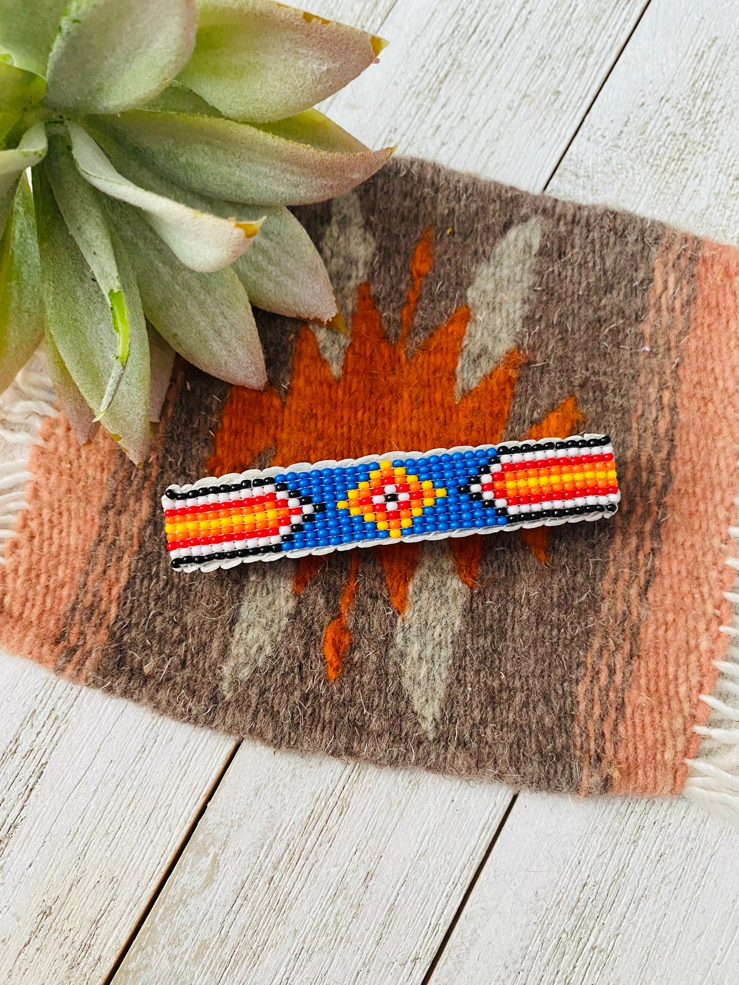 Handcrafted Handmade Beaded Barrette