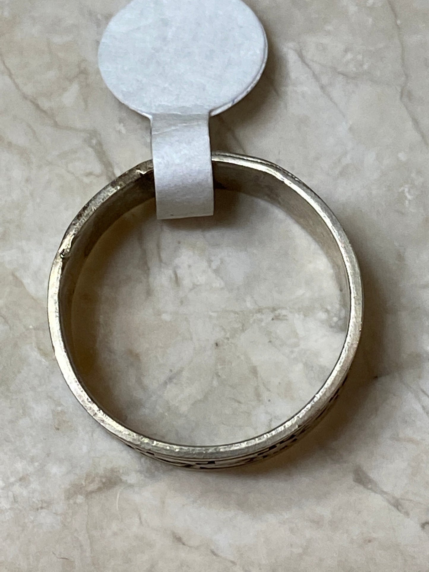 Handcrafted Sterling Silver Tribal Ring Size 9.5