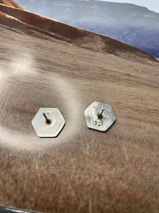 Handcrafted Sterling Silver Stud Earrings