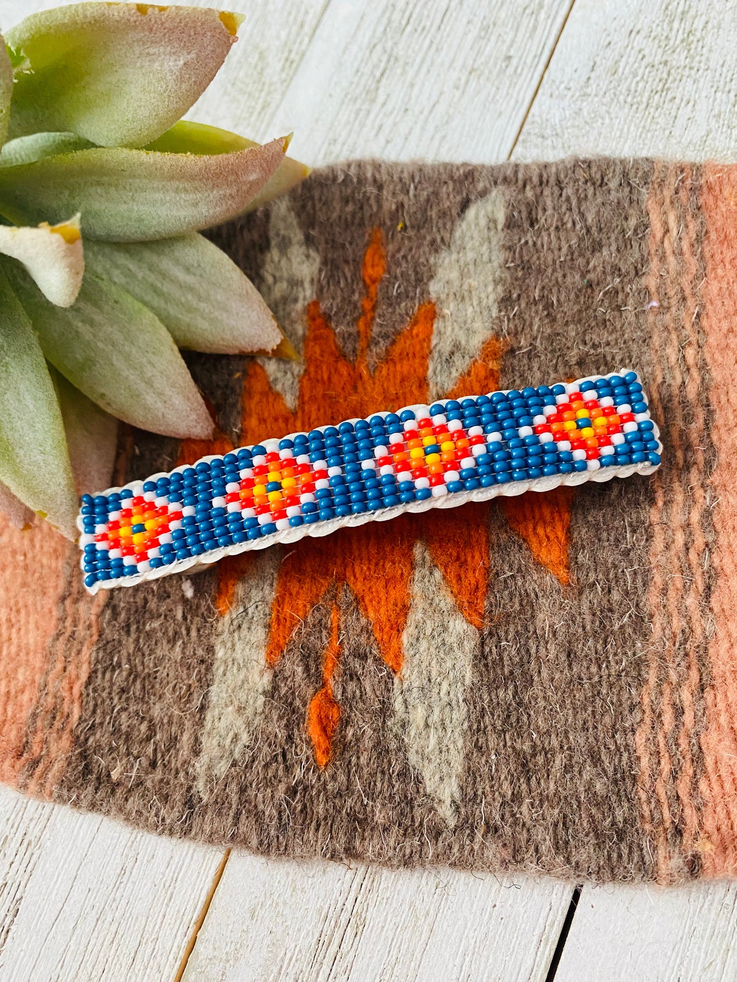 Handcrafted Handmade Beaded Barrette