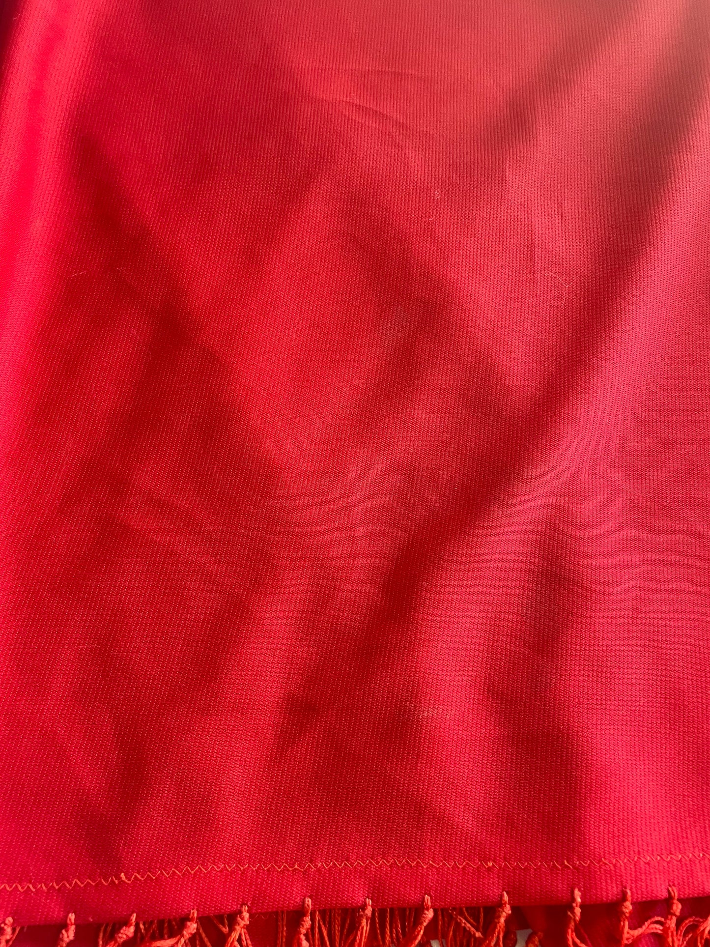 Handcrafted Old Pawn Red Vintage Blanket