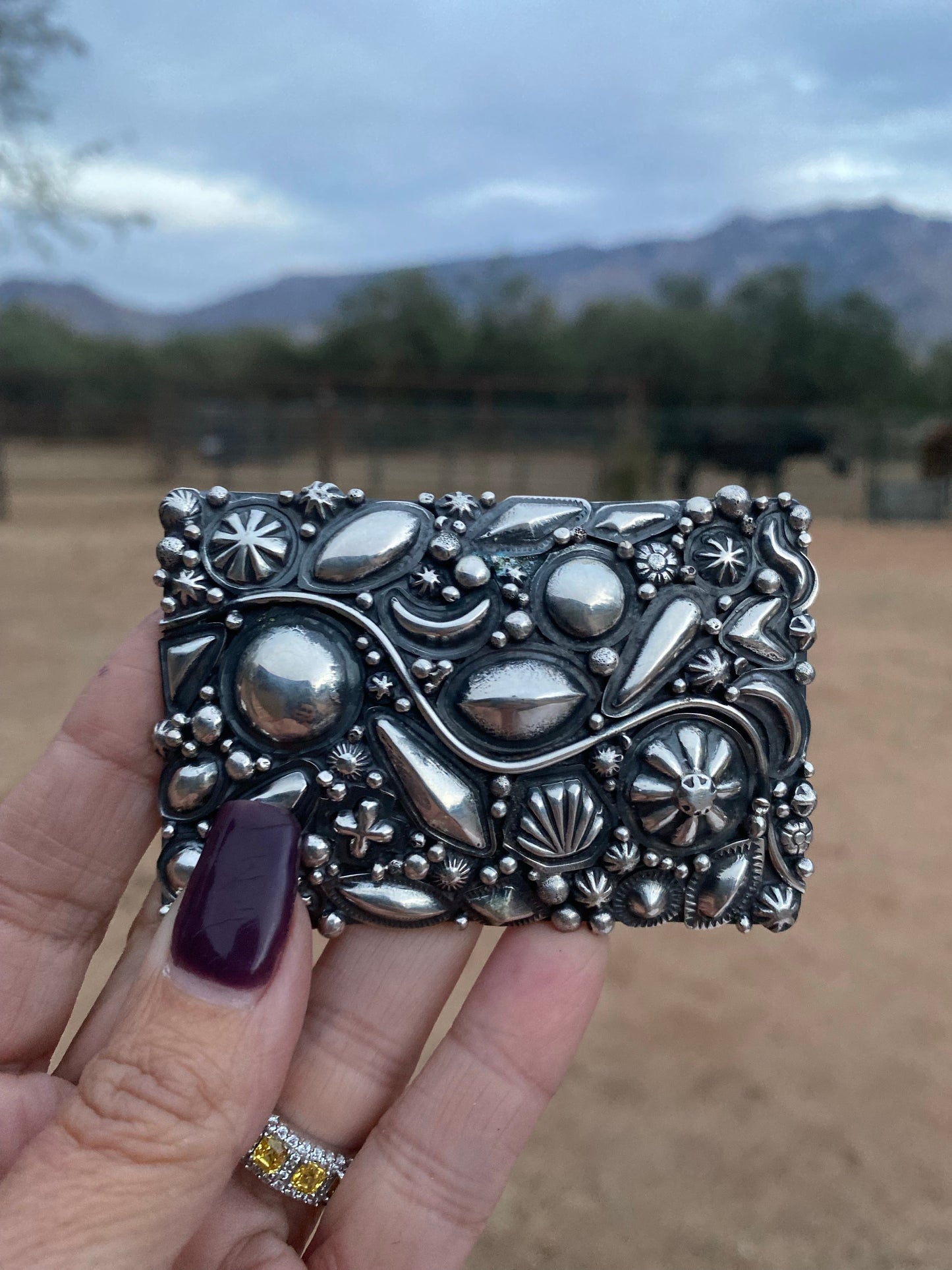 Ronnie Willie Sterling Silver Belt Buckle