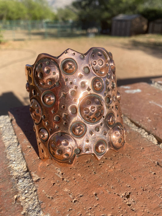 Navajo Copper Cuff Bracelet By Cody Willie Signed & Stamped