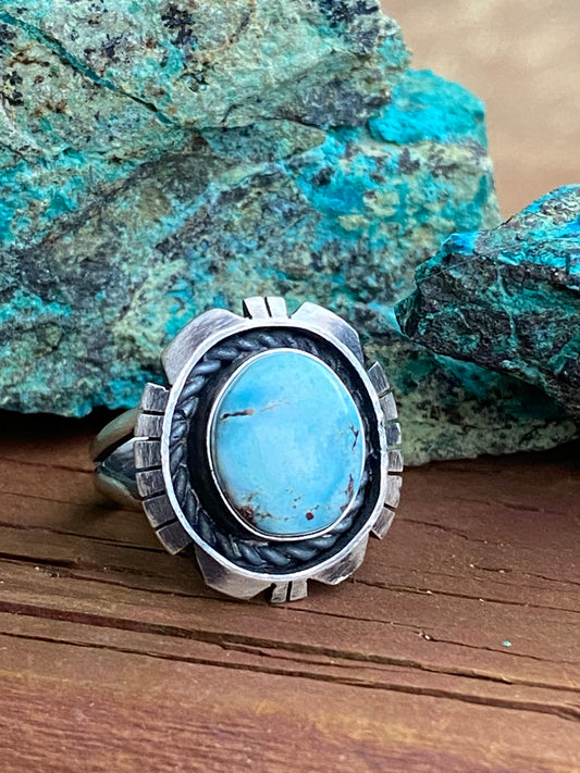 Handcrafted Golden Hills & Sterling Silver Rings