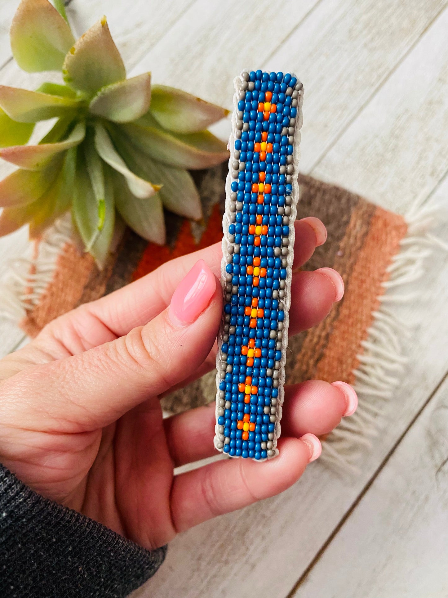 Handcrafted Handmade Beaded Barrette