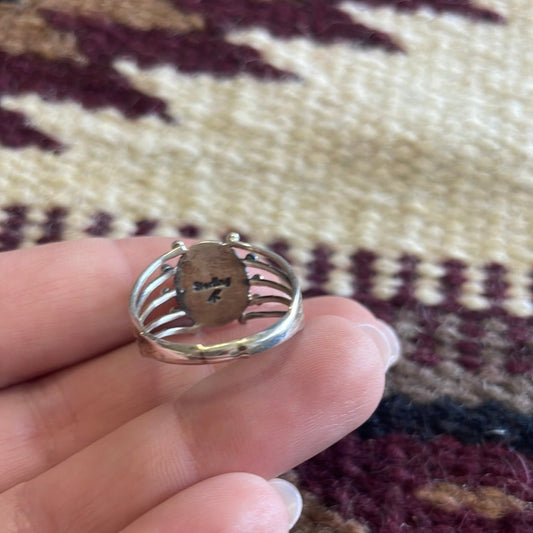 Handcrafted Sterling Silver Single Stone Lapis Ring