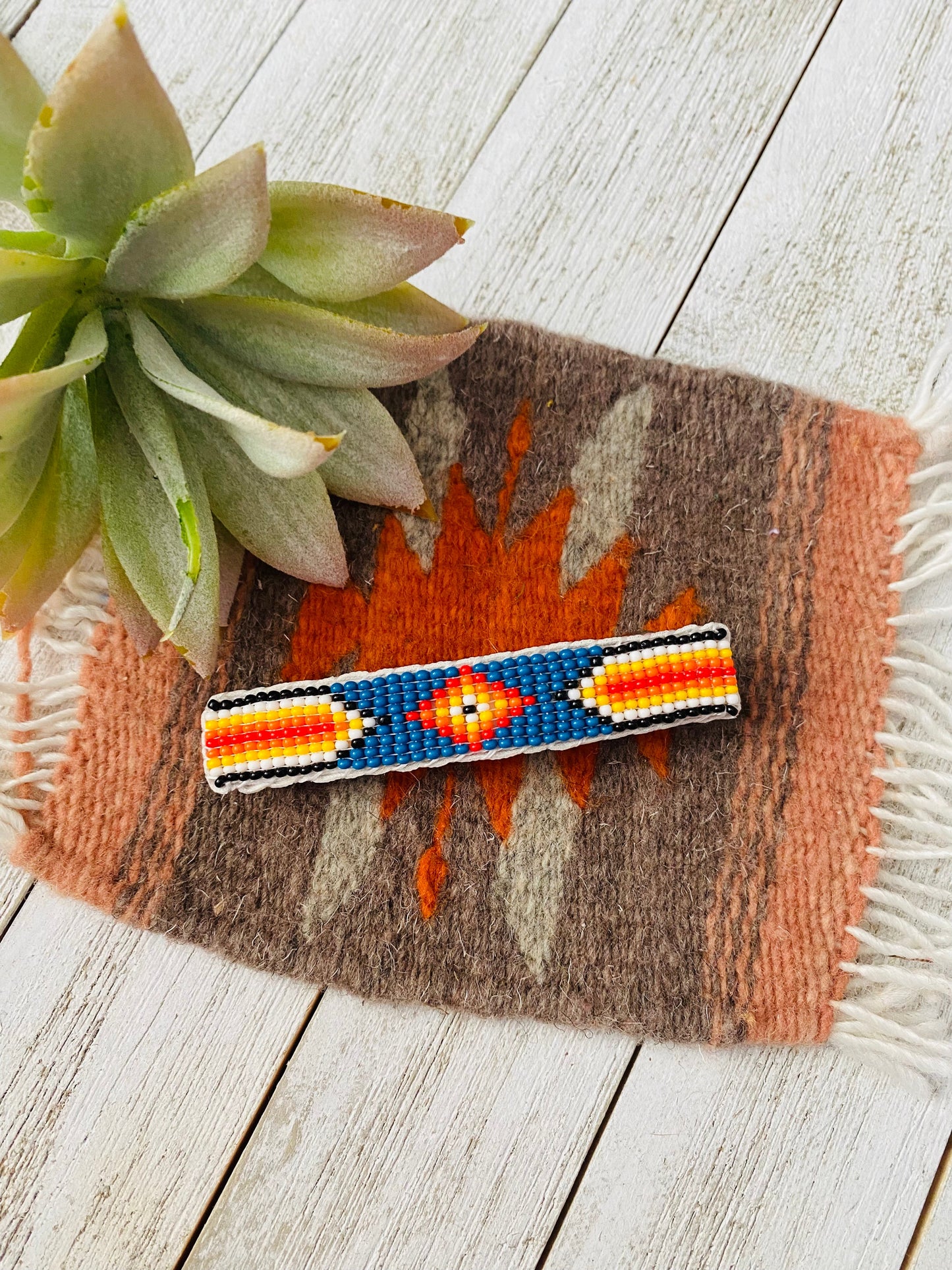 Handcrafted Handmade Beaded Barrette