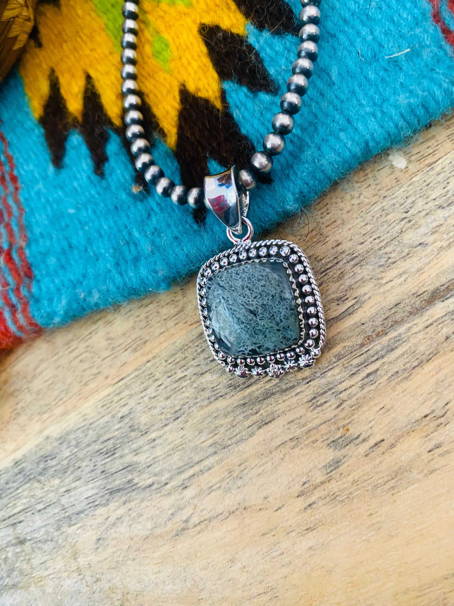 Handmade Sterling Silver & Turquoise Pendant