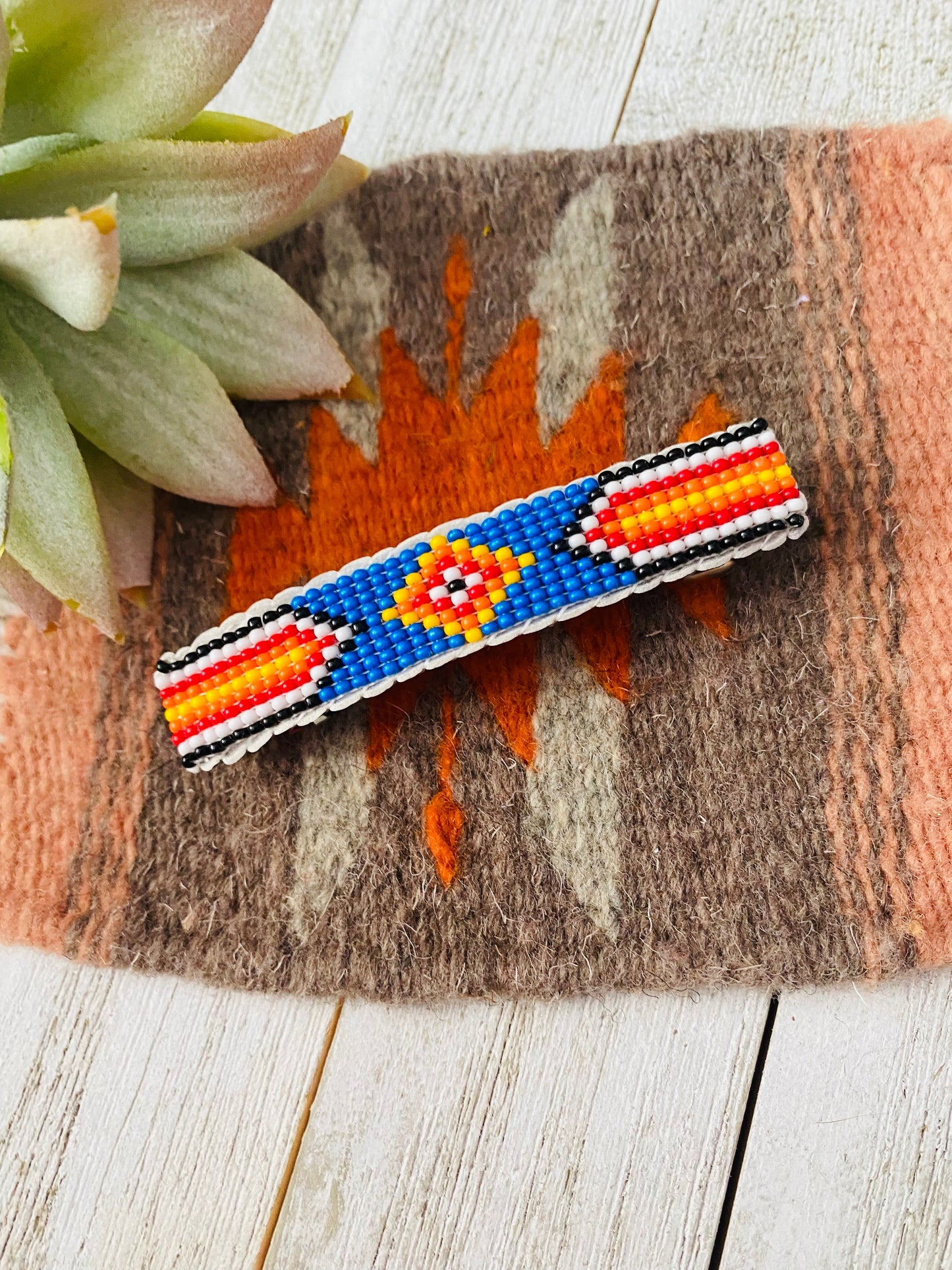 Handcrafted Handmade Beaded Barrette