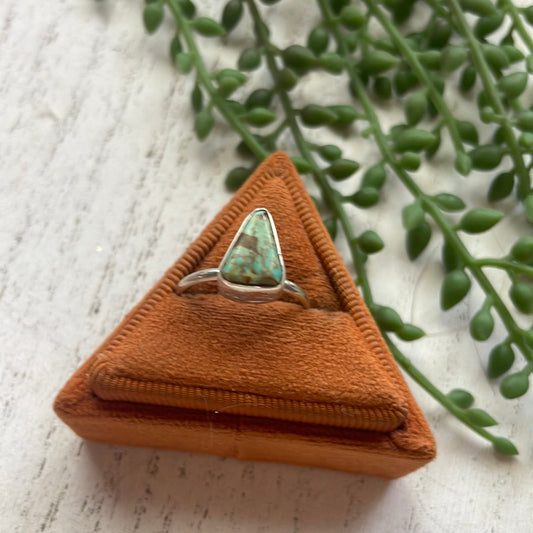 “The High Rise” Handcrafted Royston Turquoise Sterling Silver Ring