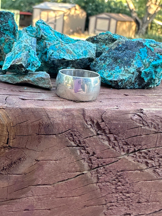 Handcrafted Sterling Silver Wedding Band Ring