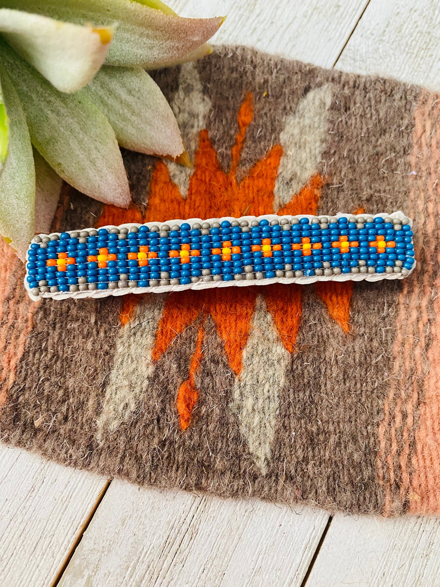 Handcrafted Handmade Beaded Barrette