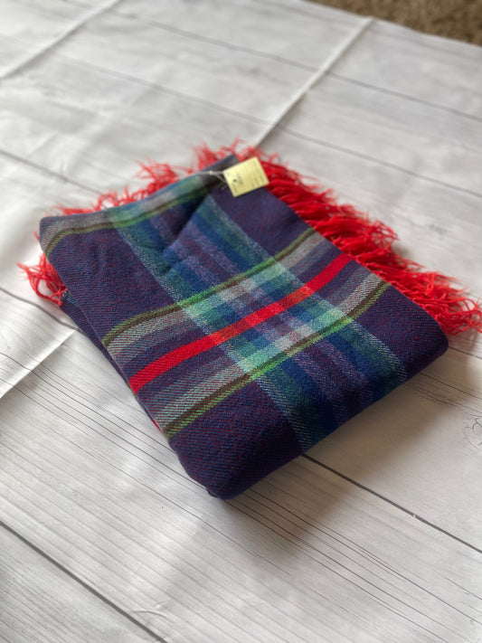 Handcrafted Old Pawn Blue Vintage Blanket