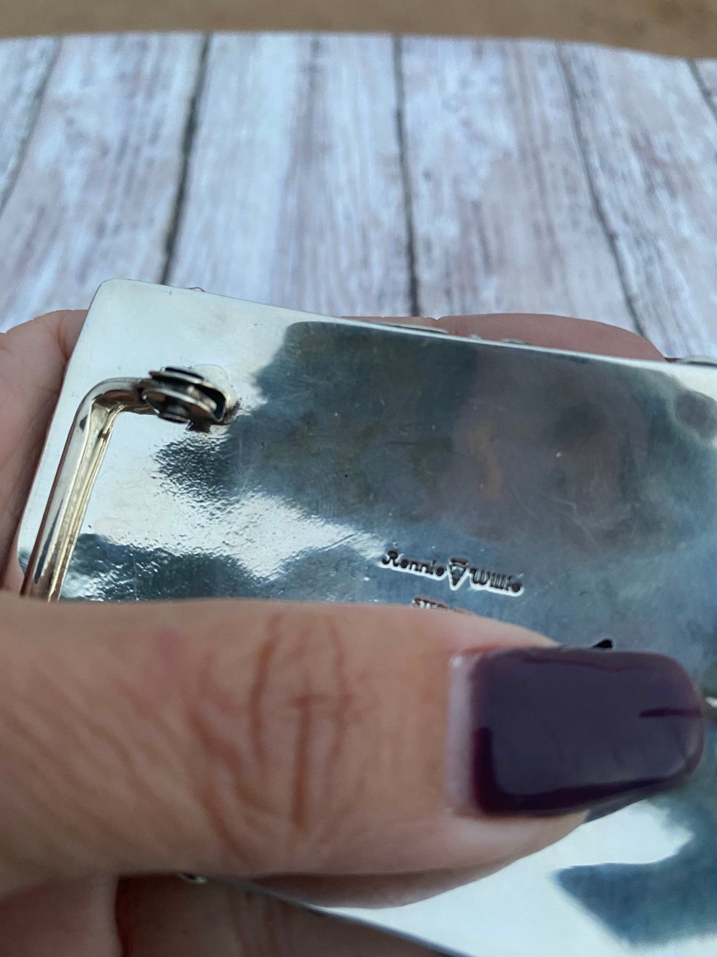 Ronnie Willie Sterling Silver Belt Buckle