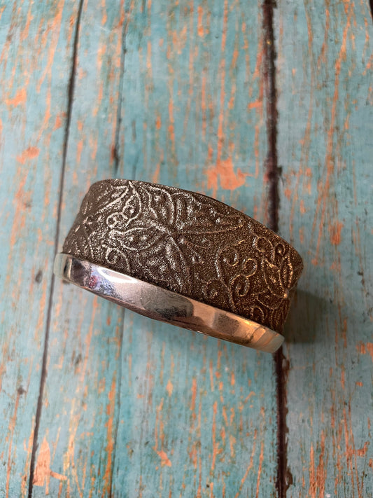 Handcrafted Sterling Silver Butterfly Bracelet Stamped And Signed