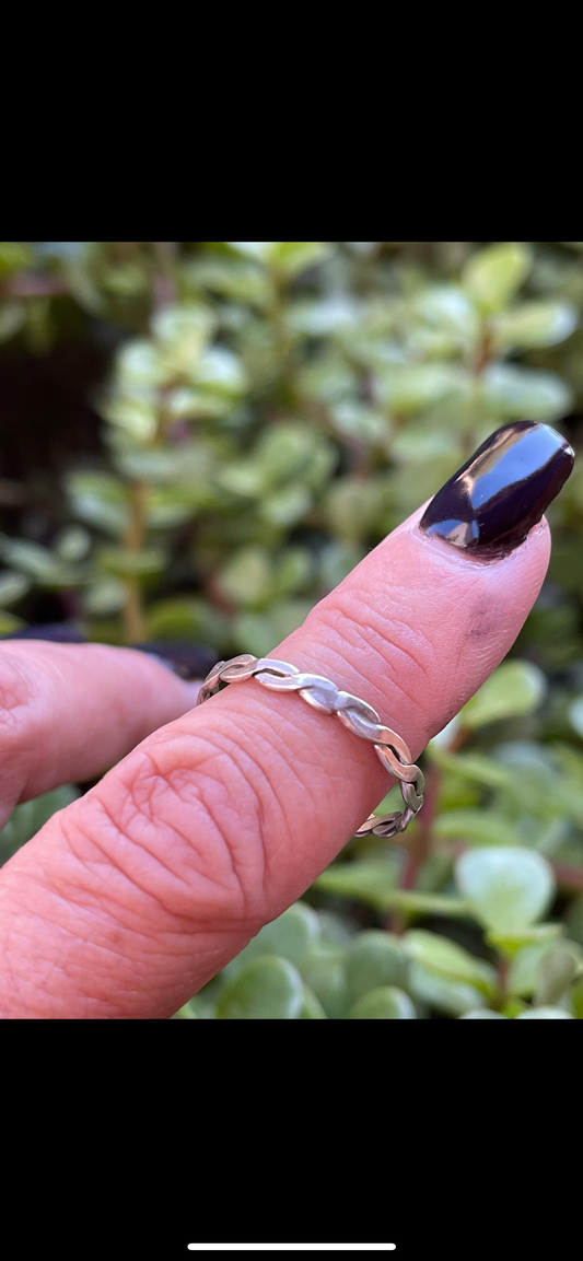 Handcrafted Sterling Silver Wave Stacker