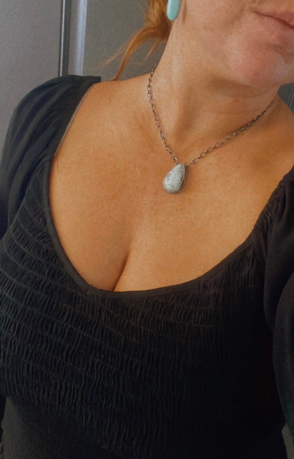 Handcrafted Sterling Silver & Golden Hills Turquoise Necklace